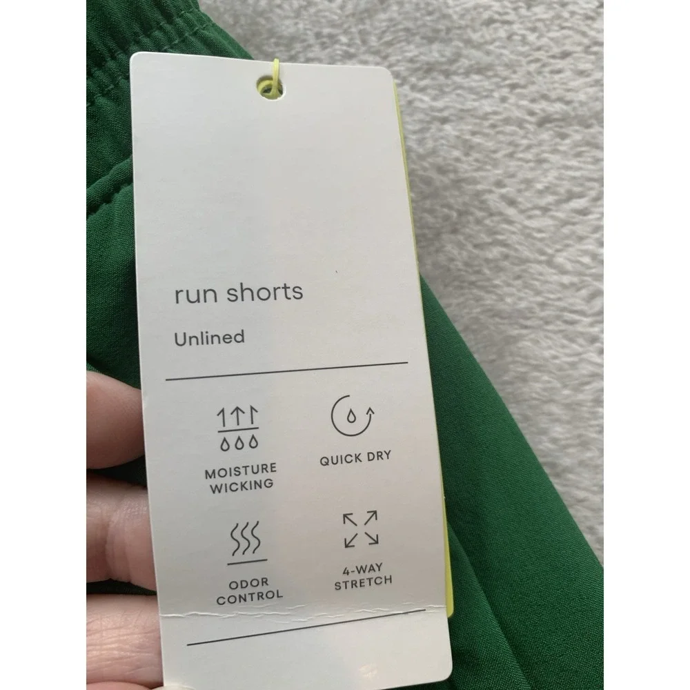 All in Motion Men's Large Unlined Run Shorts Green 7